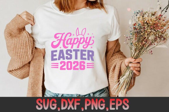 Happy Easter 2026 Svg