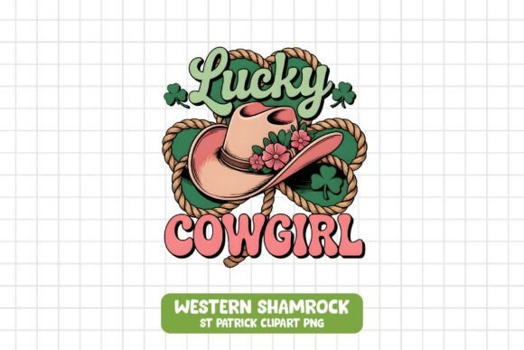 Lucky Cowgirl SVG Pink Floral Cowboy